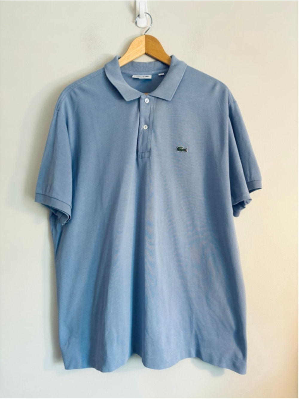 Lacoste Blue Classic Fit Cotton Polo Shirt XXL Preppy Business Casual Golf